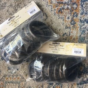Wood curtain rings